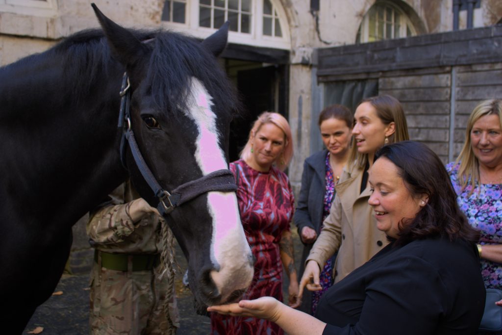Lance Corporal Rachel Brierley-Ambrose (centre) with colleagues