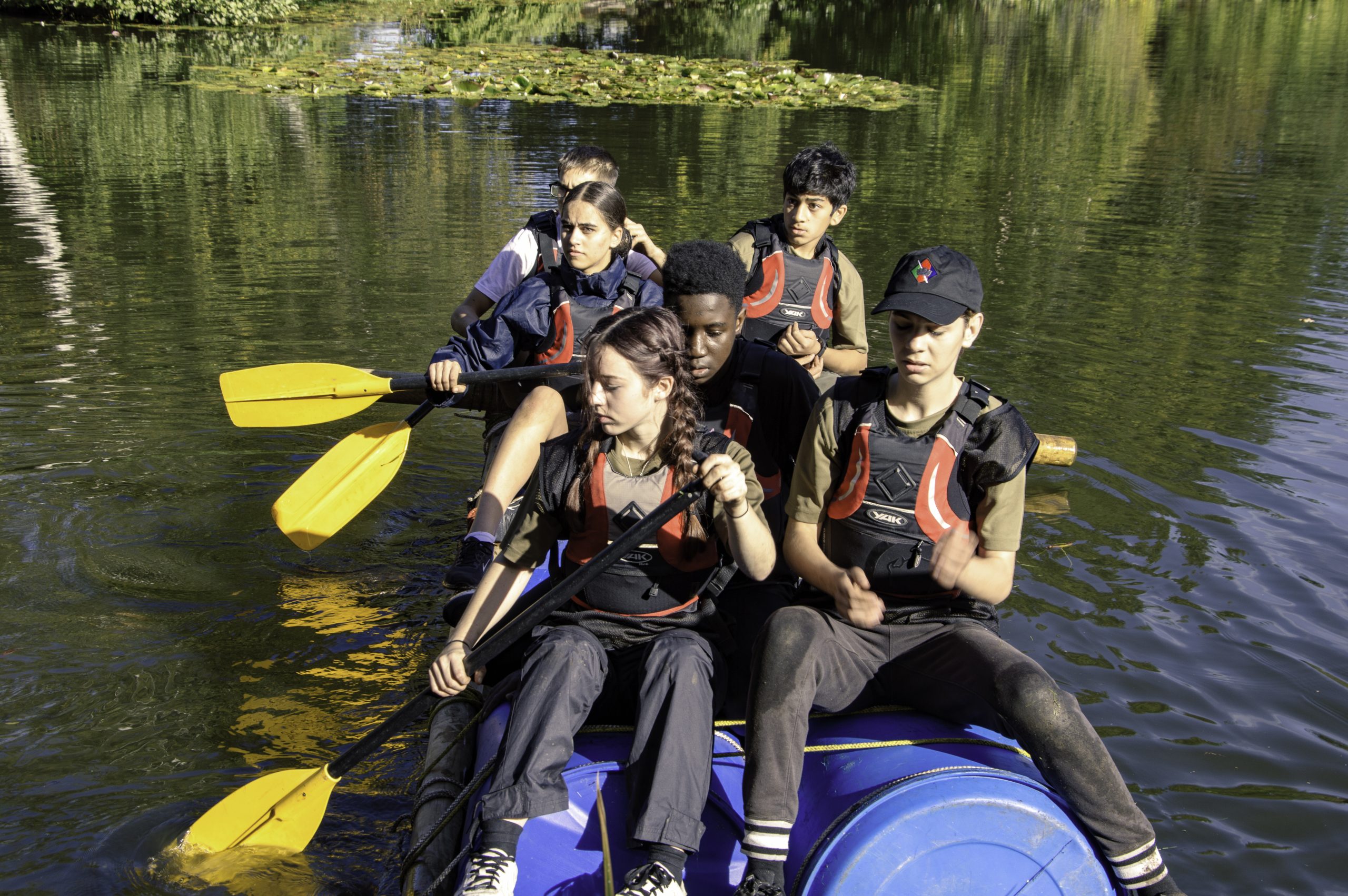 Cadets successfully made the raft