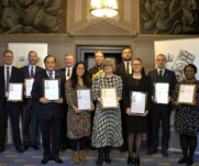ERS winners revalidate their awards at a gun salute at the Honourable Artillery Company.