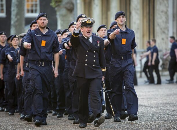 HMS President Reserve unit marching at the Lord Mayor's Show 2022